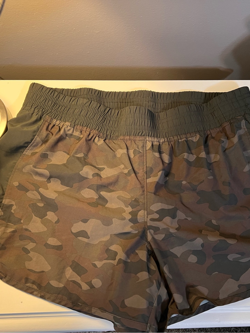 Amazon Essentials Camo Athletic Shorts with Elastic Waistband